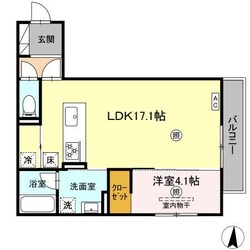 （仮）D-room鍋島２丁目の物件間取画像